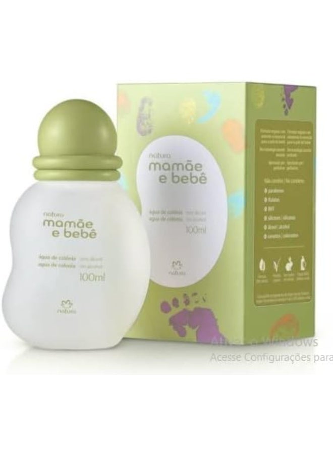 Natura - Mamãe e Bebê Mom & Baby Cologne | Gentle Fresh Scent for Babies | Alcohol-Free, Hypoallergenic, Pediatrician Tested, Vegan & Safe Daily Use - 3.4 fl oz (100 ml) - Image 3